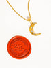 Flânerie by MAIQ - Atlas 18K Gold Non-Tarnish Half Moon CZ Necklace - Hyperbole