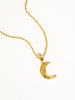 Flânerie by MAIQ - Atlas 18K Gold Non-Tarnish Half Moon CZ Necklace - Hyperbole