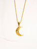 Flânerie by MAIQ - Atlas 18K Gold Non-Tarnish Half Moon CZ Necklace - Hyperbole