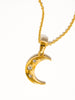 Flânerie by MAIQ - Atlas 18K Gold Non-Tarnish Half Moon CZ Necklace - Hyperbole