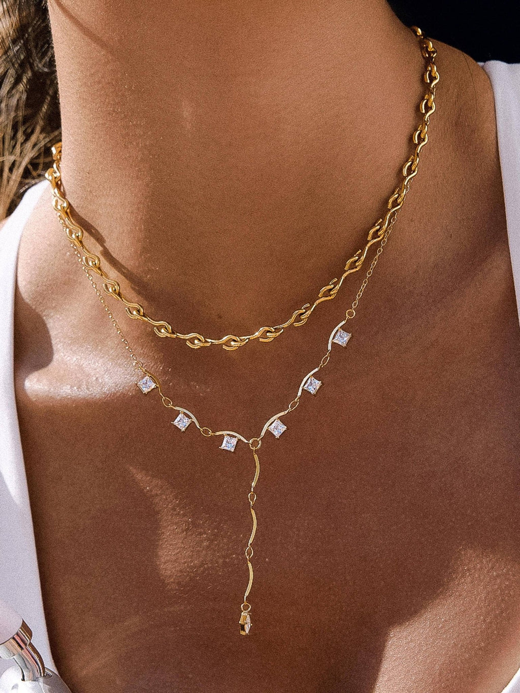 Flânerie by MAIQ - Merritt 18K Gold Non-Tarnish Chain Necklace - Hyperbole