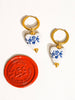 Flânerie by MAIQ - Yun 18K Gold Non-Tarnish Ceramic Floral Heart Earring - Hyperbole