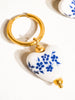 Flânerie by MAIQ - Yun 18K Gold Non-Tarnish Ceramic Floral Heart Earring - Hyperbole