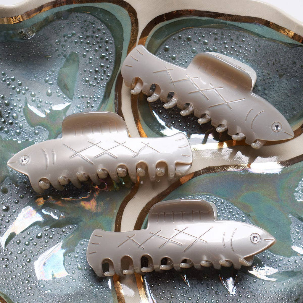 Herring Fish Hair Claw with Rhinestone Eye - Hyperbole