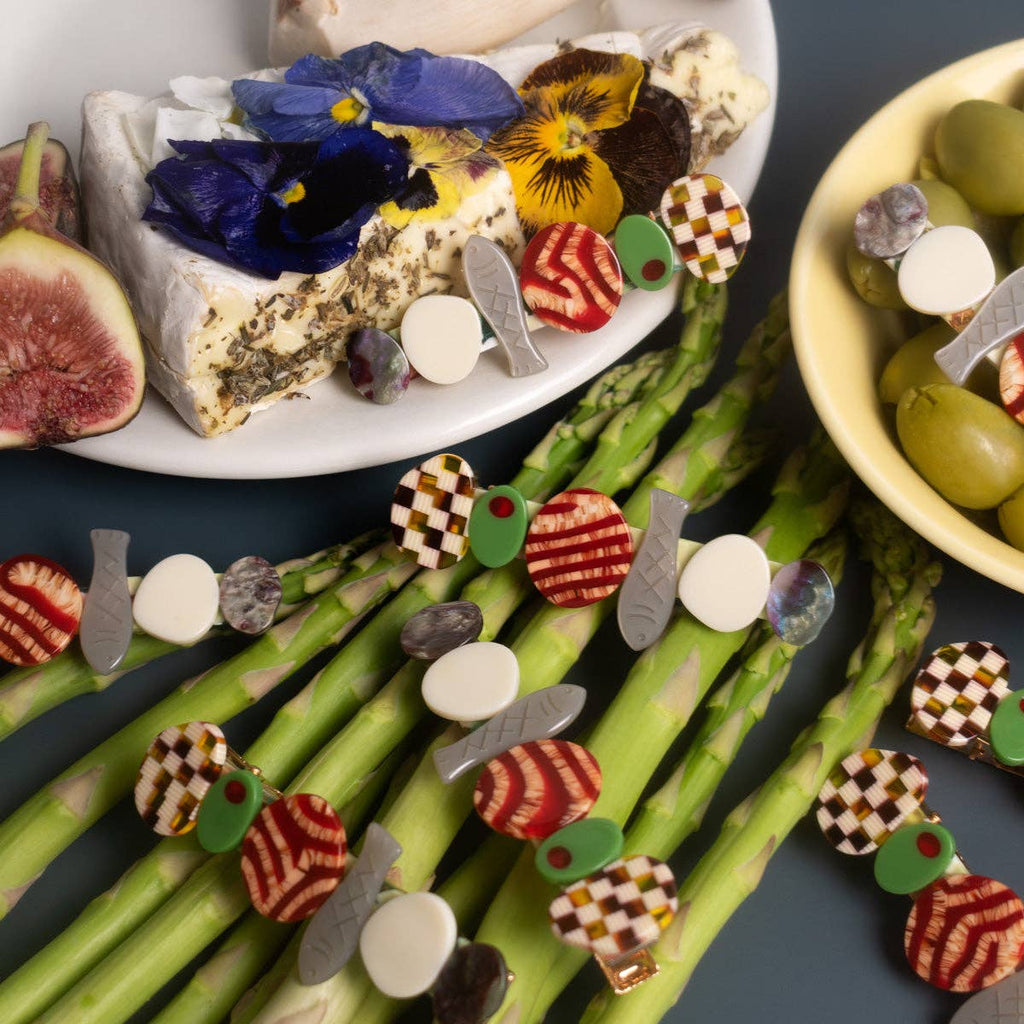 Hors D’oeuvre Appetizer Alligator Hair Clip - Hyperbole