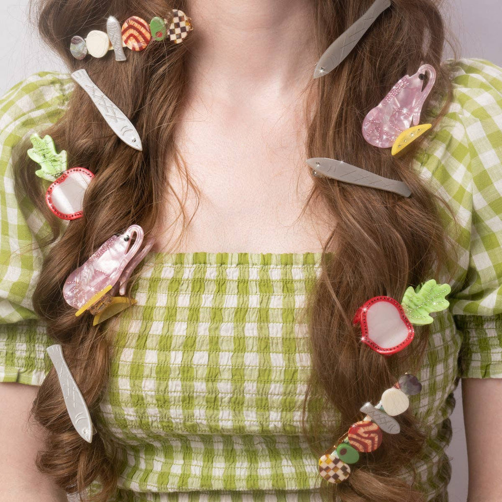 Hors D’oeuvre Appetizer Alligator Hair Clip - Hyperbole