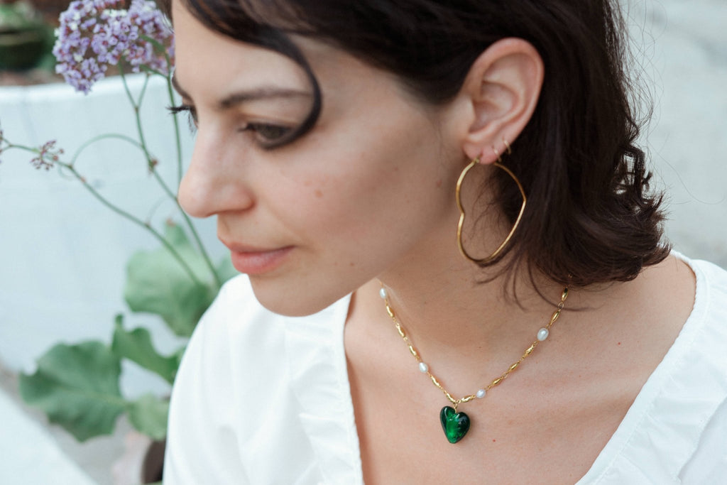 Jill Necklace - 24K Gold Plated + Fresh Water Pearl - Hyperbole