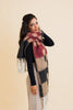 Leto Accessories - Multi Colored Checkered Scarf w/ Tassels - Hyperbole