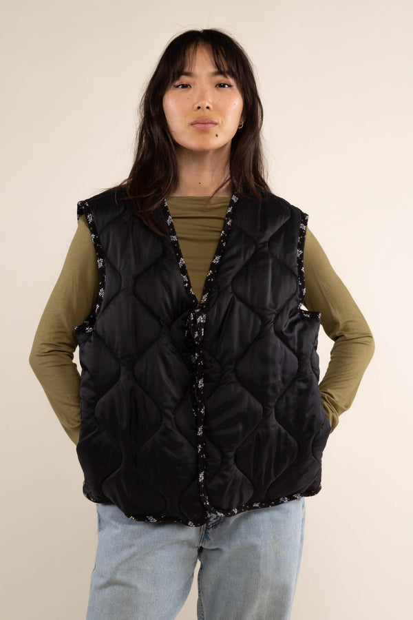Nubi Quilted Reversible Vest - Hyperbole