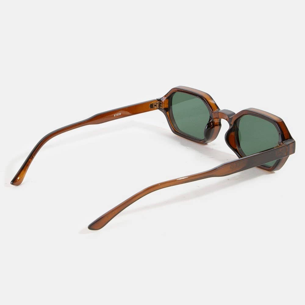 Sunglasses | Geometric Frame | Acetate | 100% UV Protection - Hyperbole