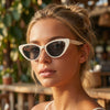 Sunglasses | Narrow Cat Eye | Acetate Frame | 100% UV Protection - Hyperbole