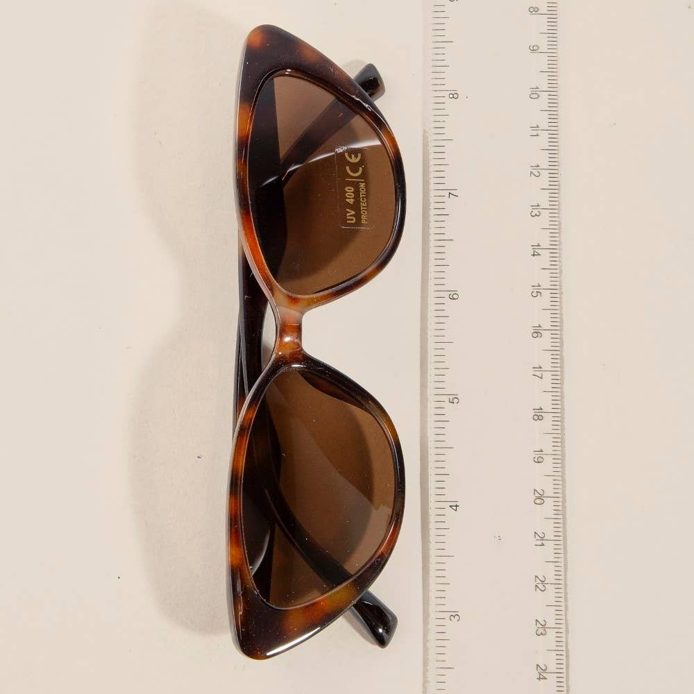 Sunglasses | Narrow Cat Eye | Acetate Frame | 100% UV Protection - Hyperbole
