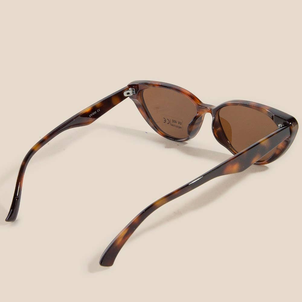Sunglasses | Narrow Cat Eye | Acetate Frame | 100% UV Protection - Hyperbole