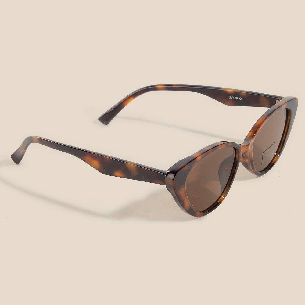 Sunglasses | Narrow Cat Eye | Acetate Frame | 100% UV Protection - Hyperbole