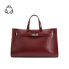 Sutton burgundy recycled vegan tote bag - Hyperbole