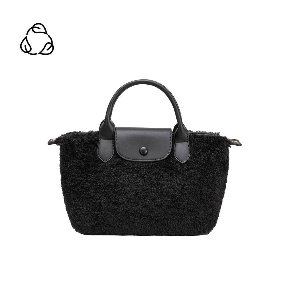 Winnie Black Recycled Vegan Handle Bag - Hyperbole