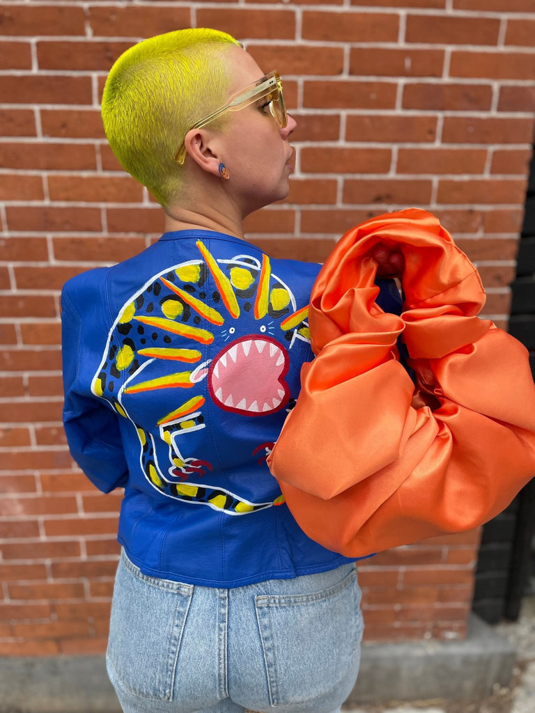 Abby Cropped Moto Jacket - Super Happy Ghost Co. - Hyperbole
