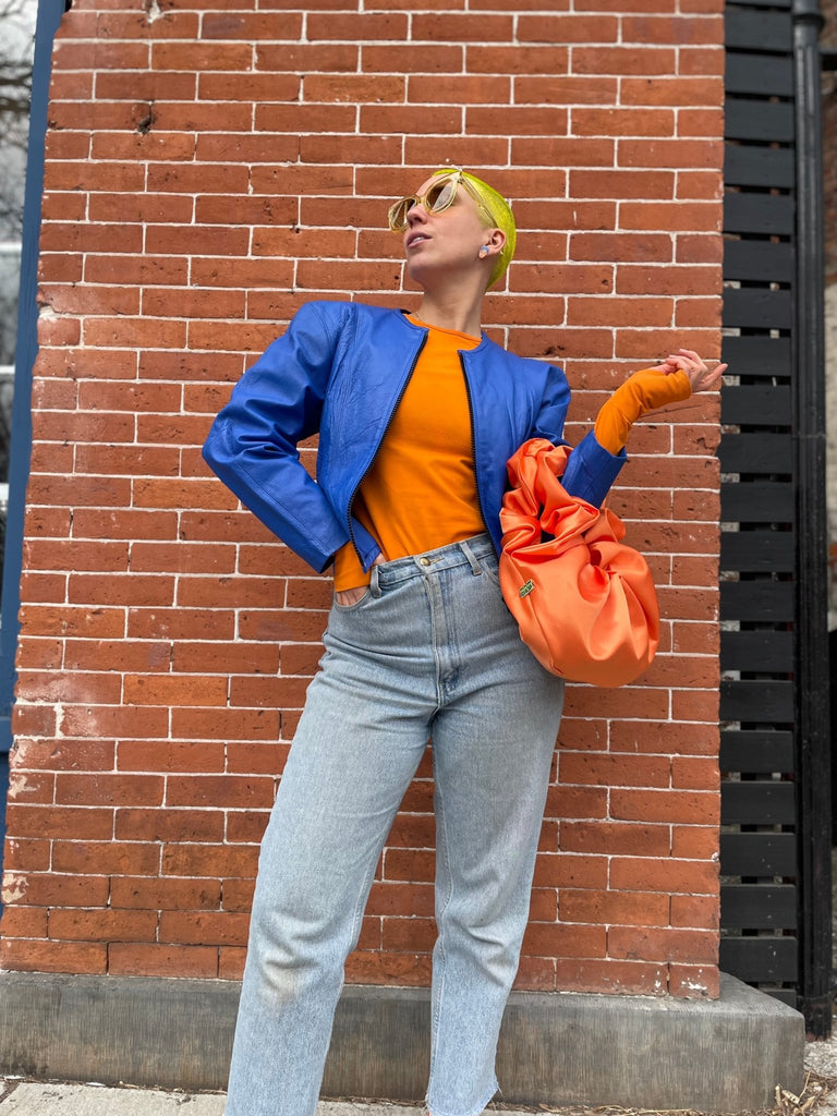 Abby Cropped Moto Jacket - Super Happy Ghost Co. - Hyperbole