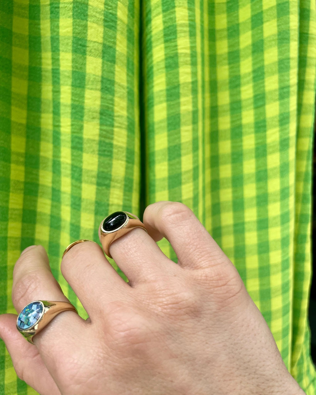 Black Onyx Signet Ring - Podobena - Hyperbole