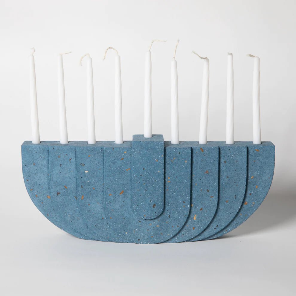 Concrete Terrazzo Menorah - Hyperbole