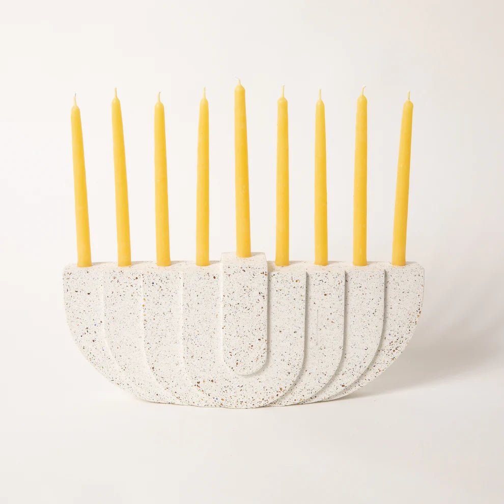 Concrete Terrazzo Menorah - Hyperbole