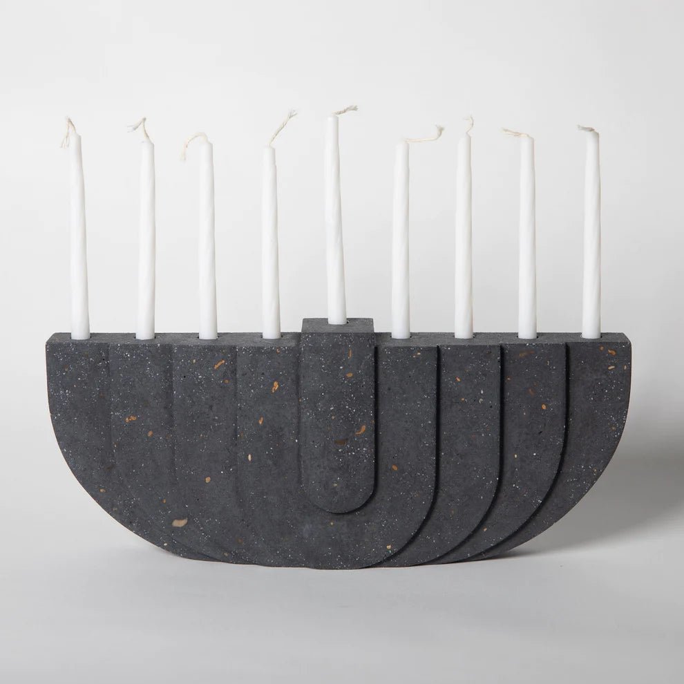 Concrete Terrazzo Menorah - Hyperbole