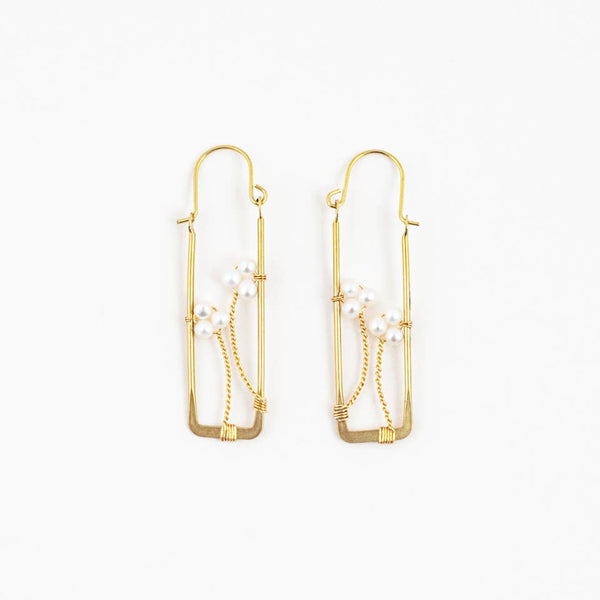 Framed Pearl Earrings - Altiplano - Hyperbole