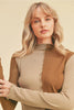 Gabrielle Earth-Tone Split Top - Hyperbole