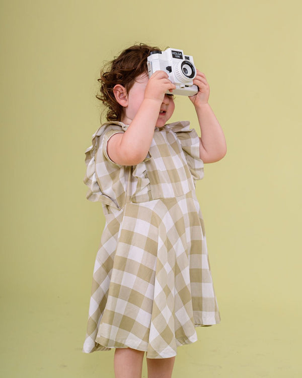 Gingham Ruffle Dress - Hyperbole