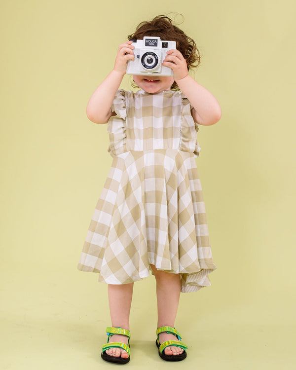 Gingham Ruffle Dress - Hyperbole