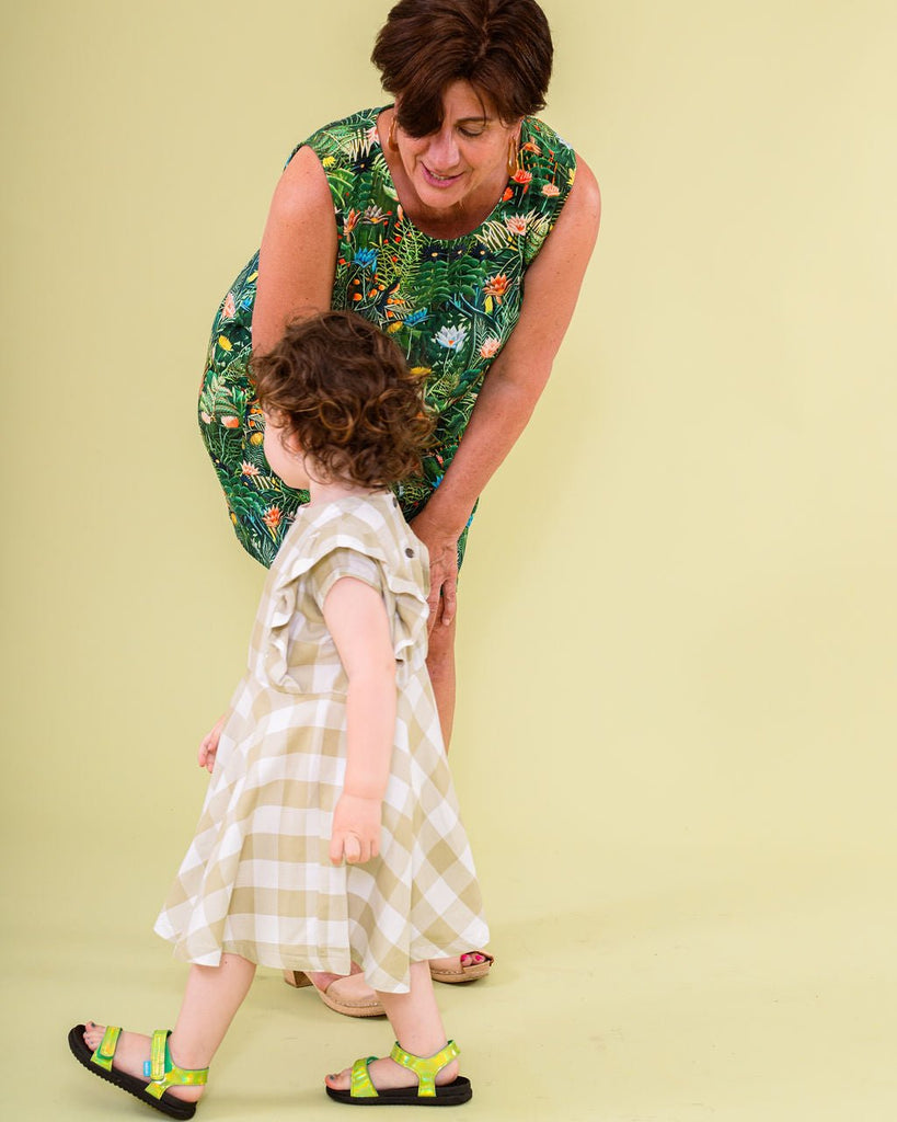 Gingham Ruffle Dress - Hyperbole