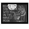 Harvest Moon Original Framed Block Print by Fledgling Press - Hyperbole