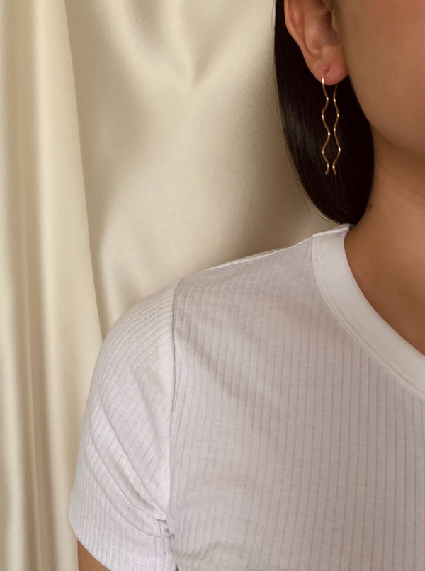 Julia Threader Earrings - Points Jewelry - Hyperbole