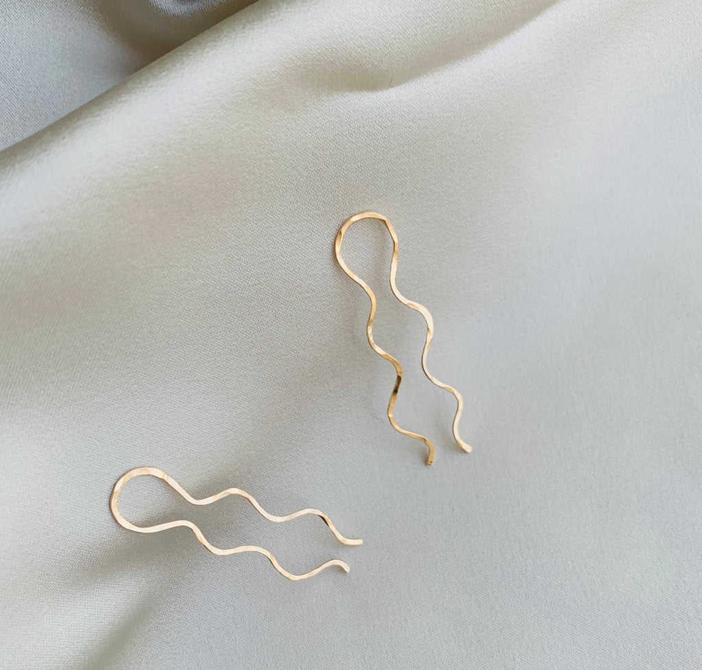 Julia Threader Earrings - Points Jewelry - Hyperbole