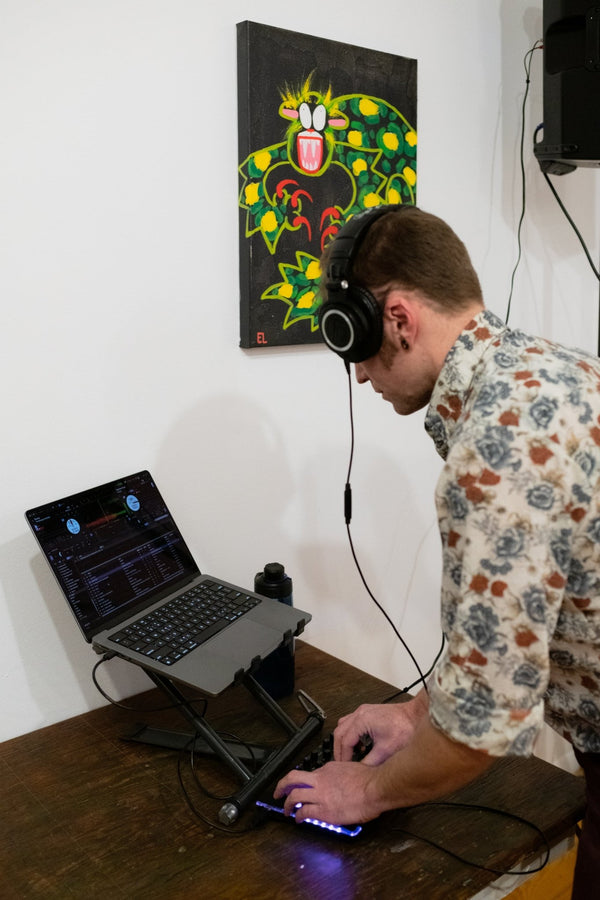 "Jumping Darren on Black" - Elin Lundman of Super Happy Ghost Co. - Hyperbole