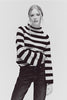 Lizzie Stripey Mock Neck Sweater - Hyperbole
