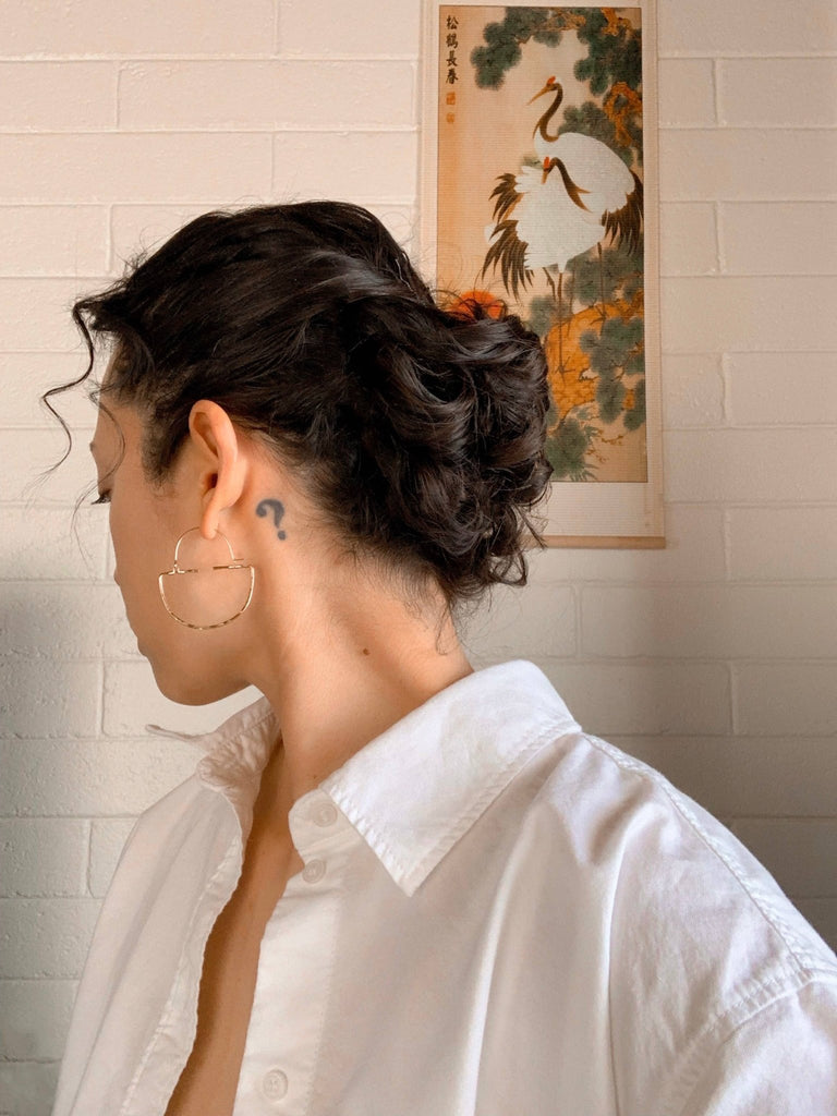 Matriarch Collection - Nina Hoops: Sterling Silver - Hyperbole