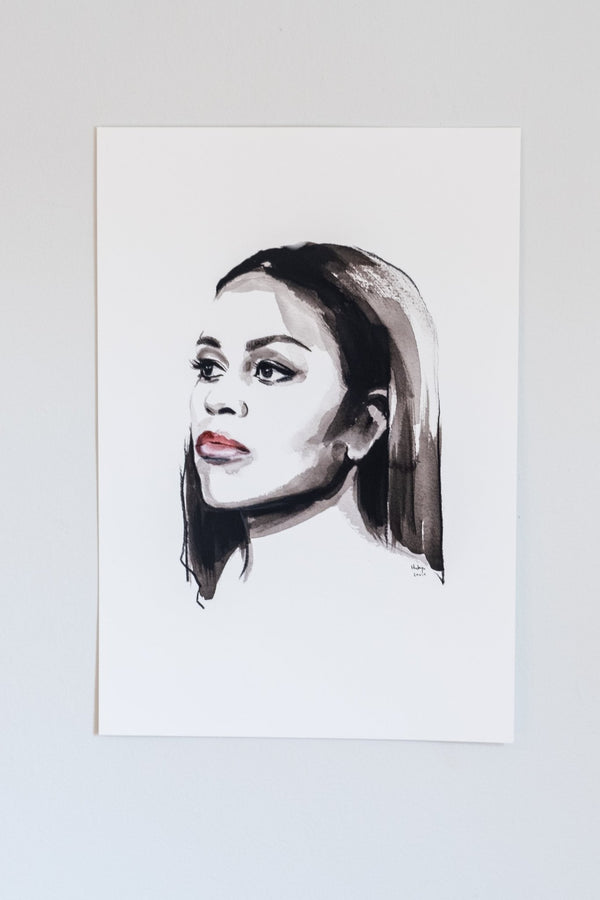 Michelle Obama, Original Portait by Hodaya Louis - Hyperbole