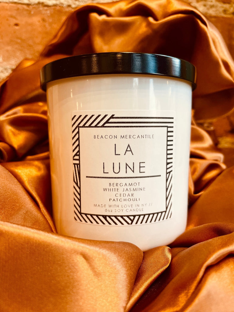 Milk + Amber Blown Glass Candles - Beacon Mercantile - Hyperbole