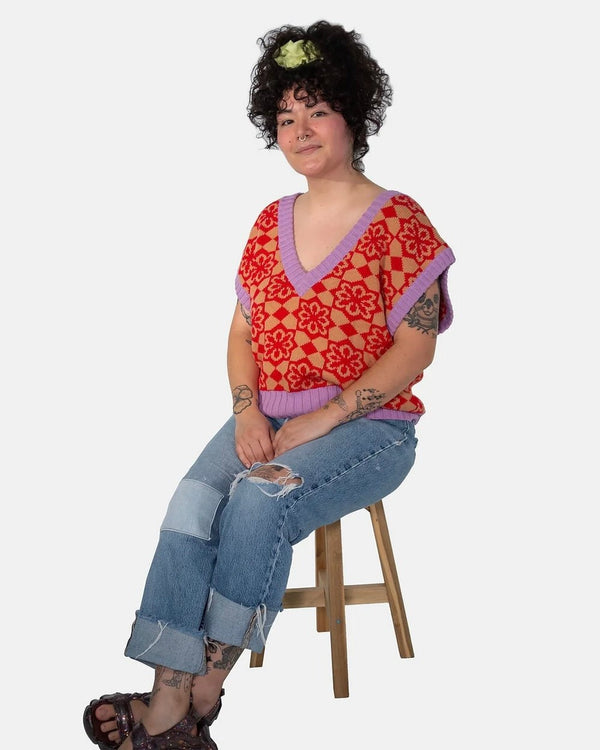Repeat Tile Sweater Vest - Picnicwear x The Endery - Hyperbole