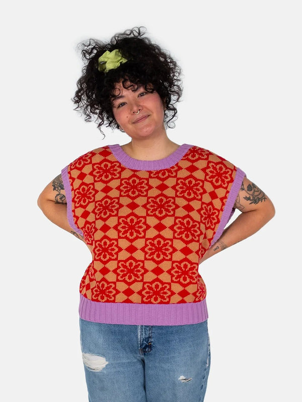 Repeat Tile Sweater Vest - Picnicwear x The Endery - Hyperbole