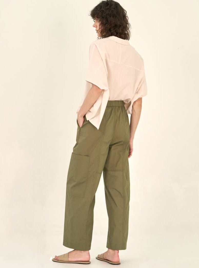 Seamed Cotton Cargo Pants - Hyperbole