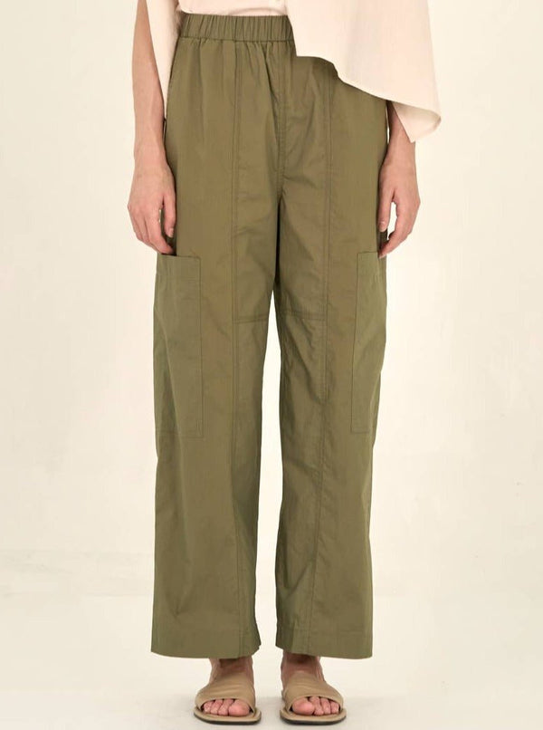 Seamed Cotton Cargo Pants - Hyperbole