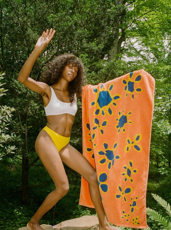 Silly Flowers Beach Towel - Hyperbole