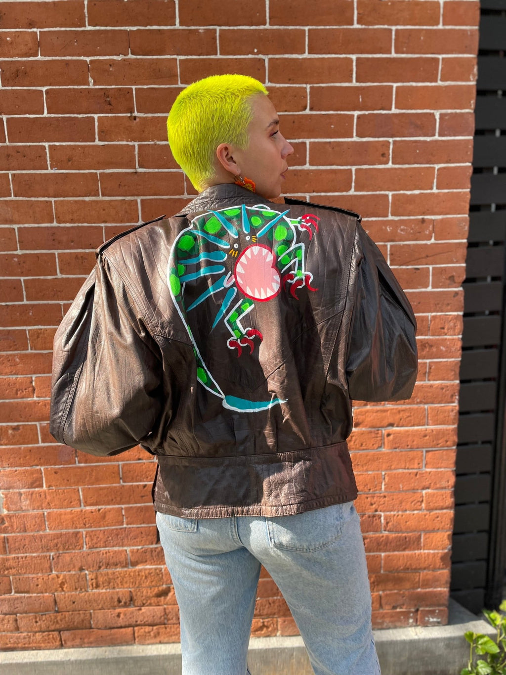 Super Happy Ghost Co. Abby Leather Jacket - Hyperbole