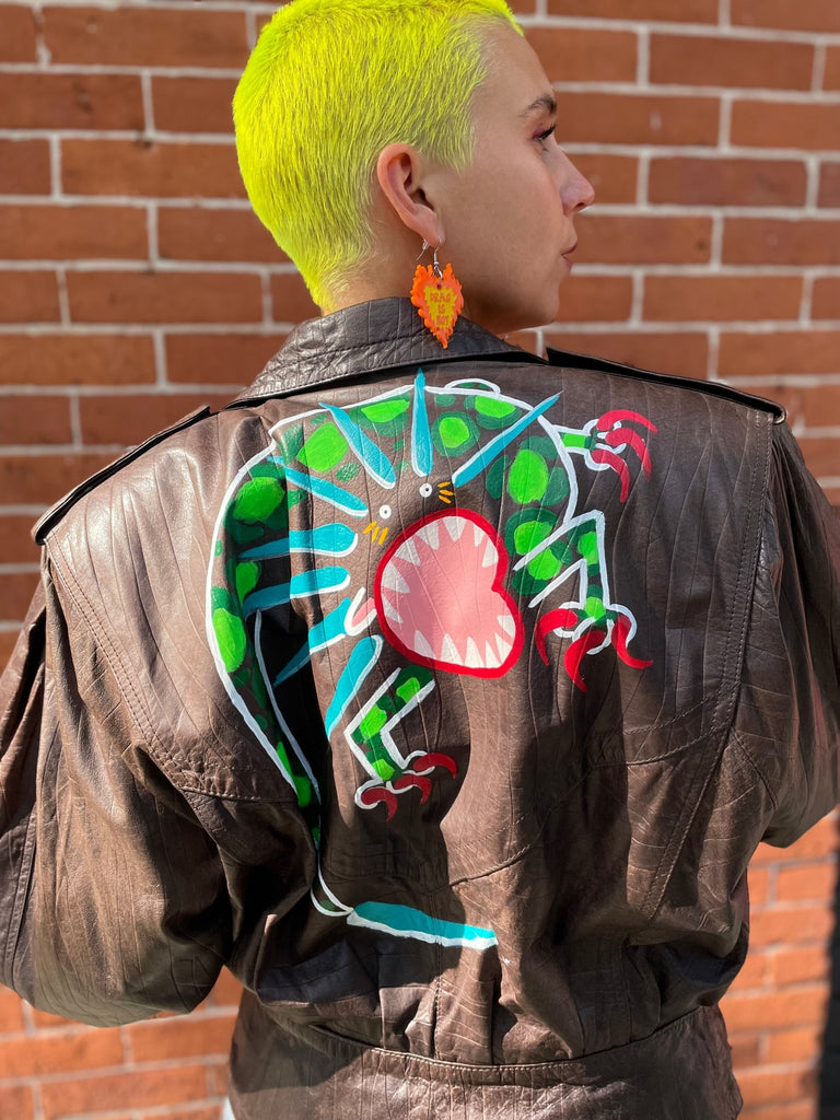 Super Happy Ghost Co. Abby Leather Jacket - Hyperbole
