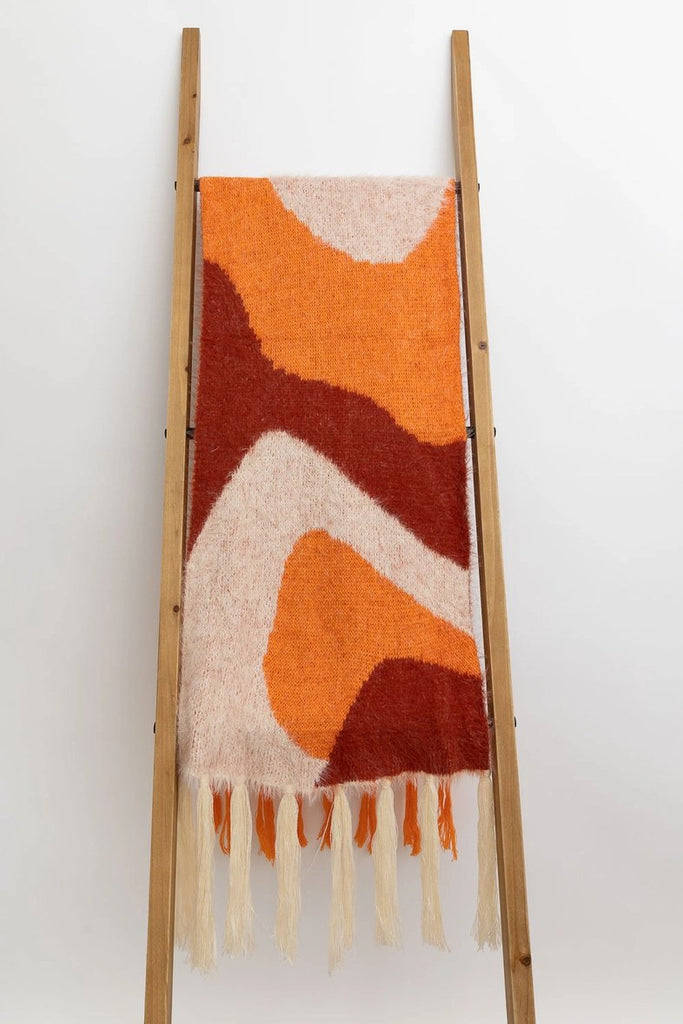 Swirl Tassel Scarf - Hyperbole