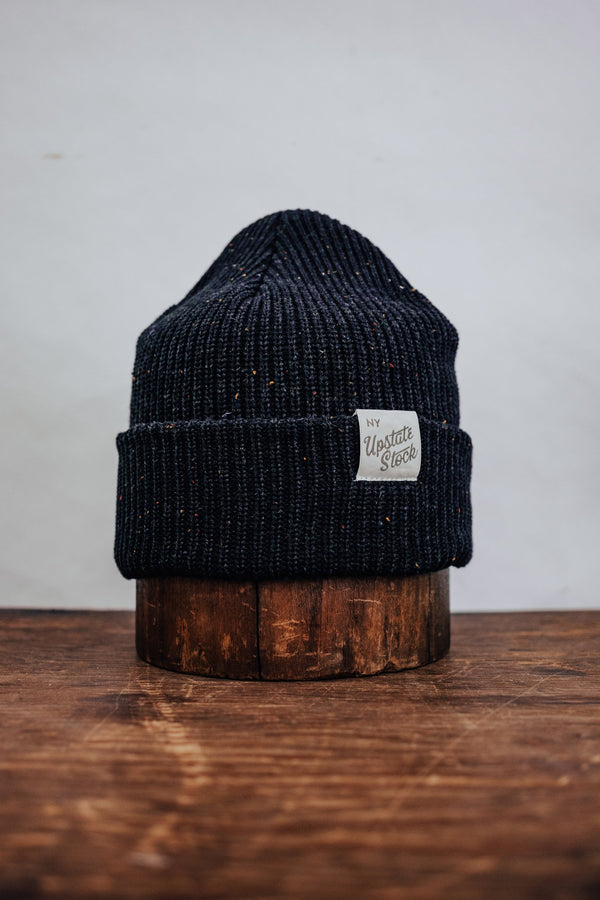 Upcycled Cotton Watchcap - Black - Hyperbole