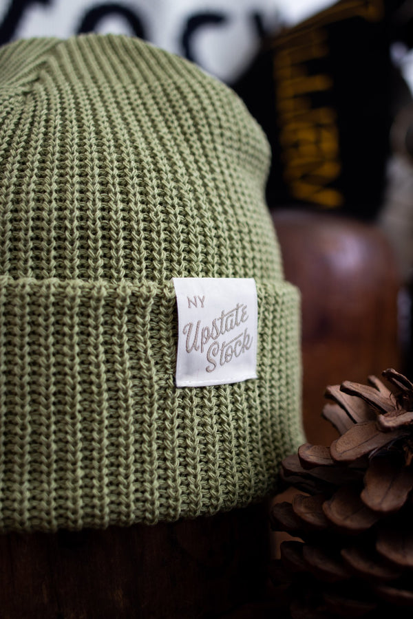 Upcycled Cotton Watchcap - Matcha - Hyperbole