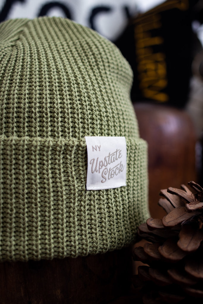 Upcycled Cotton Watchcap - Matcha - Hyperbole